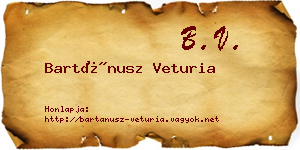 Bartánusz Veturia névjegykártya